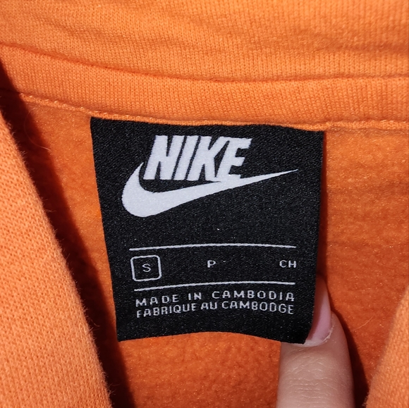 Nike Men's Sportswear Pullover Hoodie Orange Size S - Picture 5 of 5